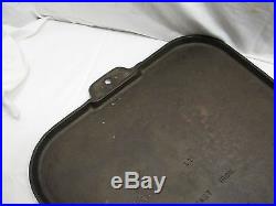 Huge No 11 Griswold Cast Iron Commercial Griddle 911 Small Logo ERIE PA USA