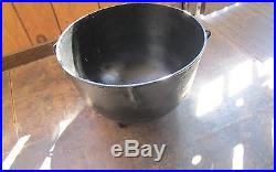 Huge Vintage Cast Iron 20 Gallon Footed Kettle Cauldron Pot