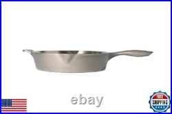 ILiving Un-seasoned Modern Heirloom Mirror Polished Cast Iron Skillet Pan 12