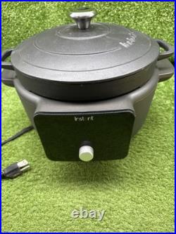 Instant DOMC6000 6-qt 5-In-1 Cast Iron Gourmet Dutch Oven Black S2