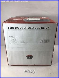 Instant Precision 6 Quart Cast Iron Dutch Oven Red DOMC6001 NEW, Sealed