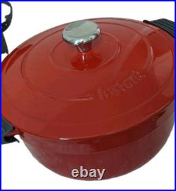 Intant Pot 5-in-1 Cast Iron Electric Dutch Oven, 6-Quart, 1500W Digital Display