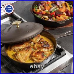 Iron Skillet 10.5 Pre Seasoned Frying Pan Made in USA Cast Lightweight Lancaster