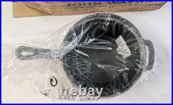 John Wayne Cast Iron Cookware 3 Pc Set 10 Skillet Grill Pan 2 Qt Sauce Pot NIB