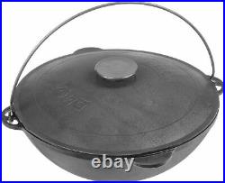 Kazan Uzbek Mangal 12L Tatar Dish Plov Cookware Cast Iron Pan Cooking Pot