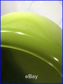 Kiwi 6.75 Qt Wide Risotto #30 LE CREUSET Dutch Oven EUC Vert Fruit Lime Green