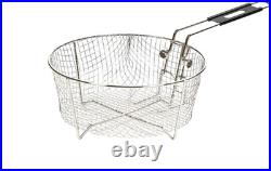 L10CF3 Cast Iron Covered Deep Skillet, Pre-Seasoned, 5-Quart & 10FB2 Deep Fry Ba