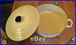 LARGE #30 Le Creuset Cast-Iron Round French (Dutch) Oven White