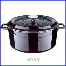 LAVA Dutch Oven Enameled Cast Iron Premium Round Pot Cast Iron Cookware 7.1 Qt