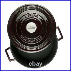 LAVA Dutch Oven Enameled Cast Iron Premium Round Pot Cast Iron Cookware 7.1 Qt