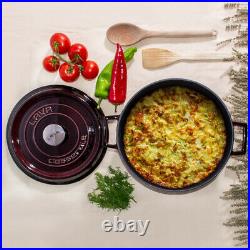 LAVA Dutch Oven Enameled Cast Iron Premium Round Pot Cast Iron Cookware 7.1 Qt