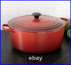 LE CREUSET 13.25 qt Classic Round Dutch Oven Cerise Cherry Red NEW In Box