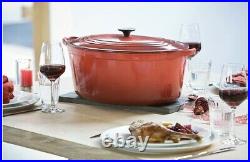 LE CREUSET 15.5 QT GOOSE Pot Cerise Cherry Red Classic Oval Dutch Oven NewIn Box