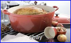 LE CREUSET 15.5 QT GOOSE Pot Cerise Cherry Red Classic Oval Dutch Oven NewIn Box