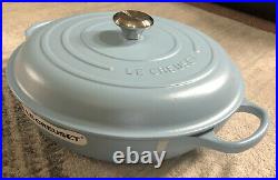 LE CREUSET #32 Braiser 5Qt Rare Color! Sugar Blue NIB