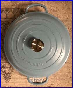 LE CREUSET #32 Braiser 5Qt Rare Color! Sugar Blue NIB