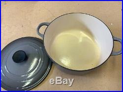 LE CREUSET 7 piece cookware set Enameled cast iron. Oyster grey