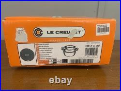 LE CREUSET- Cast Iron Enamel DOUFEU Dutch Oven #20 Ocean 2.5 QT