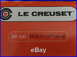 LE CREUSET DUTCH OVEN ROUND CAST IRON 13 1/4 Quart BLUE FRANCE with BOX USED
