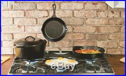 LODGE Cast Iron Dutch Oven Pot Lid Kitchen Soup Cooking Roast Grill Baking 2 Qt