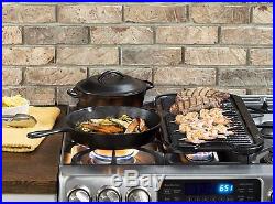 LODGE Cast Iron Dutch Oven Pot Lid Kitchen Soup Cooking Roast Grill Baking 2 Qt