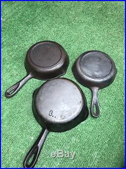 LOT of 28 Griswold & Wagner Ware Cast Iron Pans, Dutch Oven, Diamond G RARE