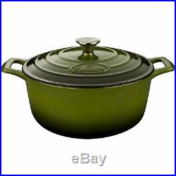 La Cuisine LC 2850MB PRO 6-Piece Enameled Cast Iron Cookware Set in Green