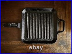 Large 12 Rare-Cracker Barrel Cast Iron Square Griddle Withridges USA-Pan Skillet