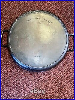 Large Griswold Wagner #20 Cast Iron Hotel Skillet with Heat RIng 20 Inch -Rare