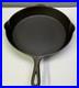 Large Old Griswold Cast Iron #12 Skillet Small Logo Heat Ring Clean