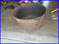 Large Vintage Cast Iron Kettle Cauldron