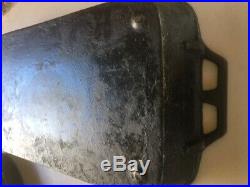 Large Vintage Cast Iron Roast Pan Heavy Discontinued Lodge