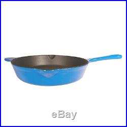 Le Chef 13-Piece Cookware Set Enameled Cast Iron, France Blue. On Sale