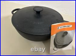 Le Creuset 2 5/8 qt C. I. Soup Pot Matte Black