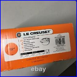 Le Creuset 2.75Qt Enameled Cast Iron Cocotte in Volcanique Flame New 2.4L