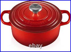 Le Creuset 24cm Cast Iron Round Dutch Oven Red, 4.5qt