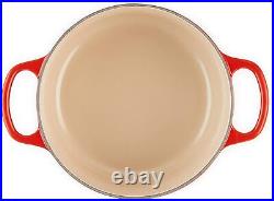 Le Creuset 24cm Cast Iron Round Dutch Oven Red, 4.5qt