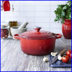 Le Creuset 24cm Cast Iron Round Dutch Oven Red, 4.5qt