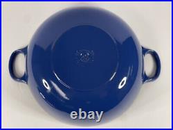 Le Creuset #26 Cast Iron Blue Dutch Oven withLid, 4 2/5 US Quart Made in France