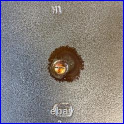 Le Creuset #26 Round Enameled Cast Iron Grill Dutch Oven Ribbed Interior GREEN