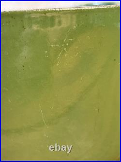 Le Creuset #26 Round Enameled Cast Iron Grill Dutch Oven Ribbed Interior GREEN Le Creuset #26 Round Enameled Cast Iron Grill Dutch Oven Ribbed Interior GREEN