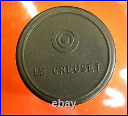 Le Creuset #28 Dutch Oven Red Enamel Cast Iron Signature Nonstick Cerise Color