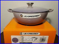 Le Creuset 3.5 Qt Soup Pot Cast Iron Blue Bell Purple Province Violet