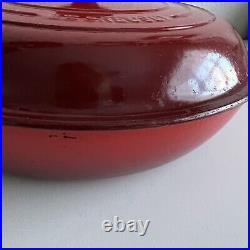 Le Creuset 30 Braiser Cerise Red Ombre Enamel Cast Iron 12 Dutch Oven 3.5 Quart