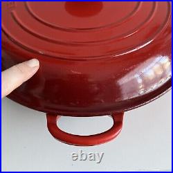 Le Creuset 30 Braiser Cerise Red Ombre Enamel Cast Iron 12 Dutch Oven 3.5 Quart