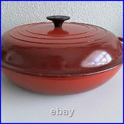 Le Creuset 30 Braiser Cerise Red Ombre Enamel Cast Iron 12 Dutch Oven 3.5 Quart