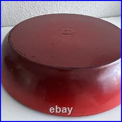 Le Creuset 30 Braiser Cerise Red Ombre Enamel Cast Iron 12 Dutch Oven 3.5 Quart