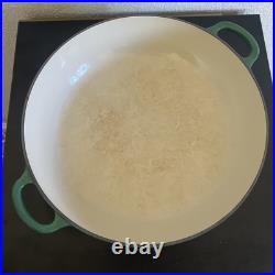 Le Creuset 30 Green Shallow Casserole/braiser 3-1/2 Qt Cast Iron