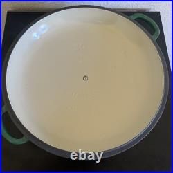 Le Creuset 30 Green Shallow Casserole/braiser 3-1/2 Qt Cast Iron