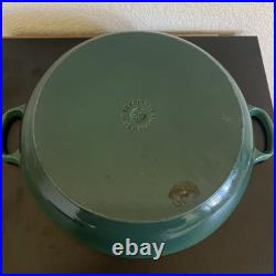 Le Creuset 30 Green Shallow Casserole/braiser 3-1/2 Qt Cast Iron